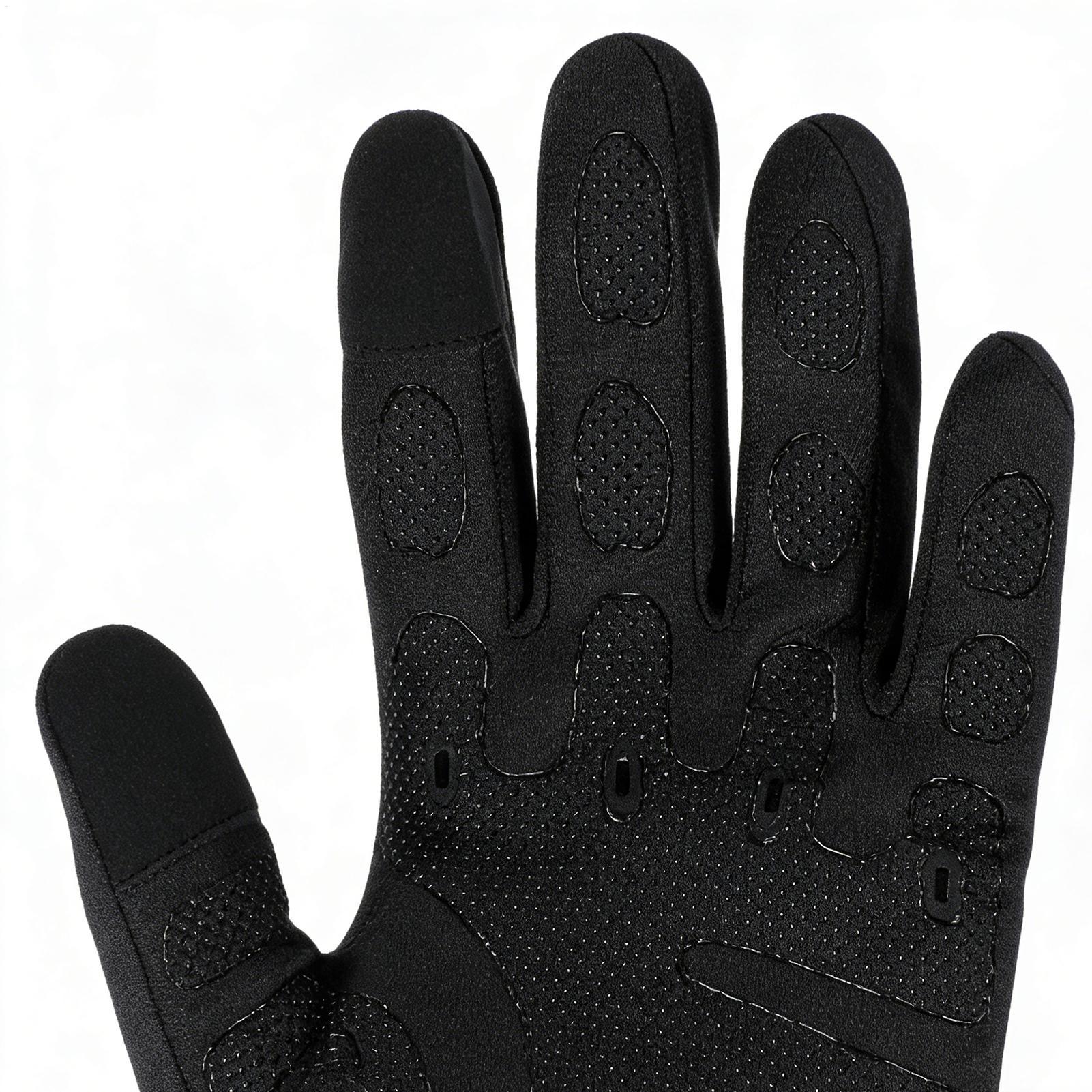 Running Gear Cold Weather - Ciepłe rękawice rowerowe pełne palce na